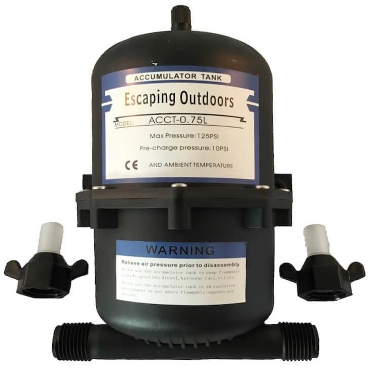 FAQ - Escaping Outdoors 0.75L accumulator pressure tank for potable water