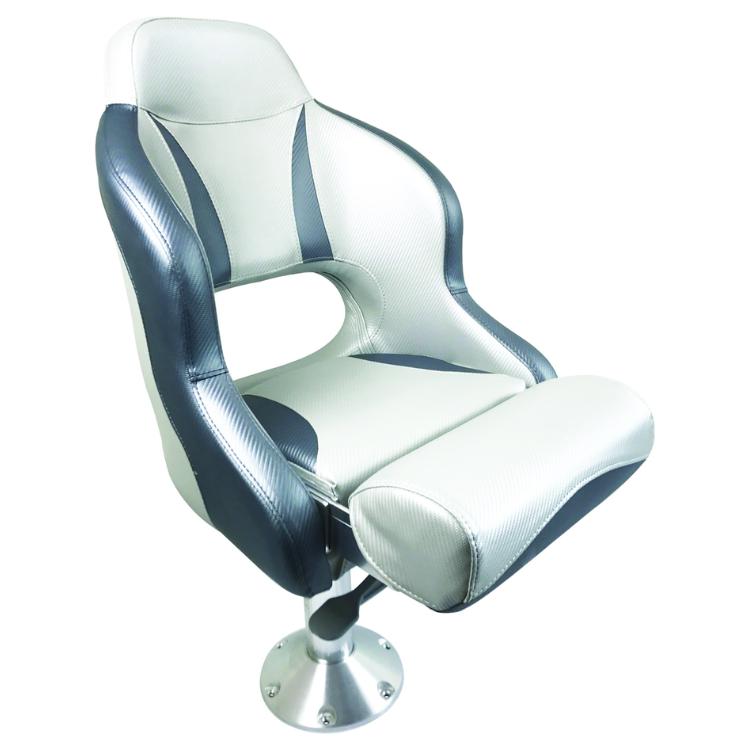 Admiral flip-up helmsman boat chair