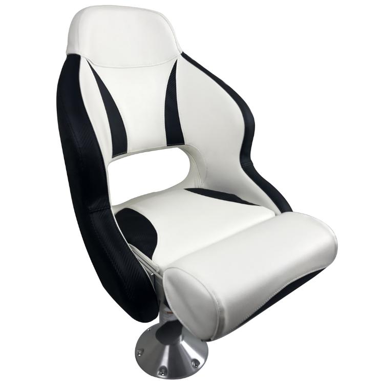 Admiral flip-up helmsman boat seat