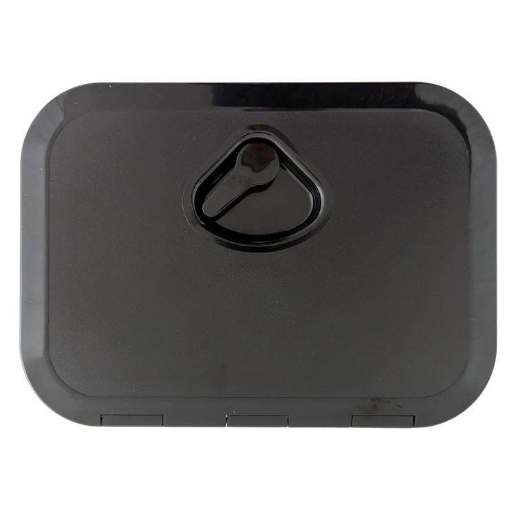 Black standard flush type boat storage hatches