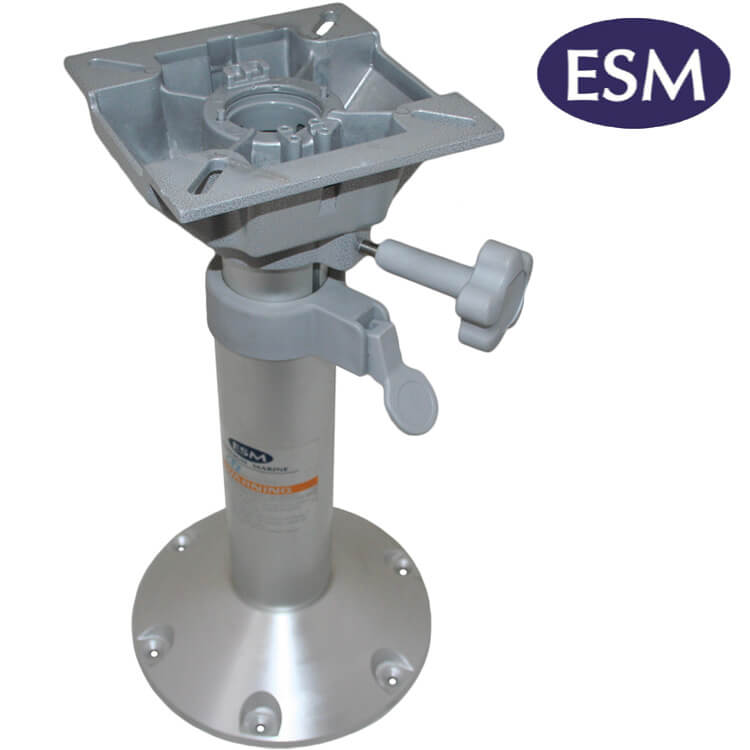 ESM boat seat pedestal with adjustable height 415mm 635mm - Escaping Outdoors