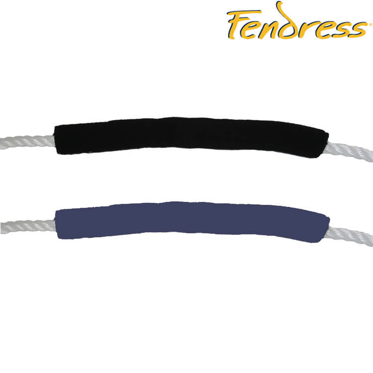 Fendress marine pair of mooring rope sock protectors black - Escaping Outdoors