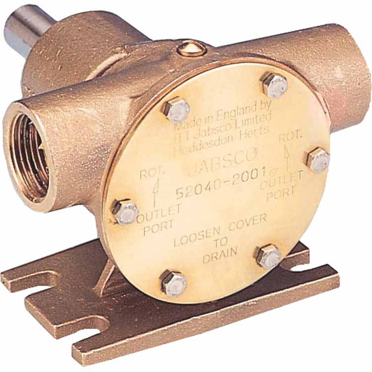 Jabsco J50-120 bronze flexible impeller pump for bilge and boat engine cooling - Escaping Outdoors Australia