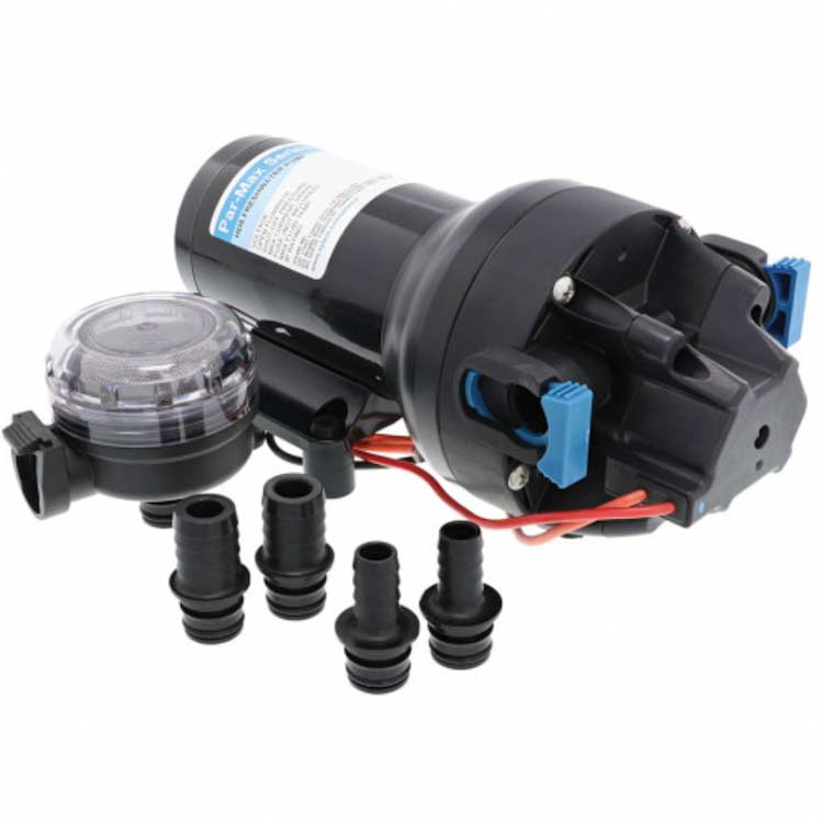 Jabsco Par-Max HD5 J20-280 12v water pump for up to 5 outlets - Escaping Outdoors Australia