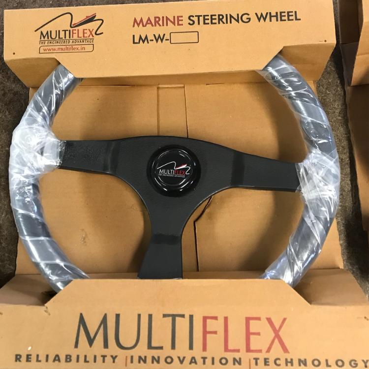 Multiflex Alpha 3 spoke sports boat steering wheel 340mm