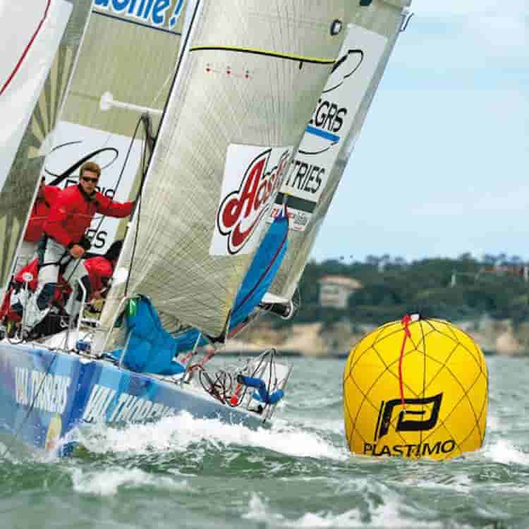 Plastimo regatta mark buoys in use - Escaping Outdoors