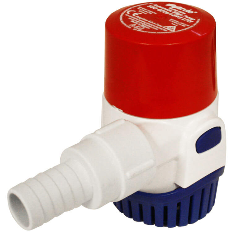 Rule 500 bilge pump automatic sensor 24v 31LPM Submersible water pump - Escaping Outdoors