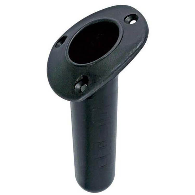 black poly fishing rod holder large plastic oval head - Escaping Outdoors