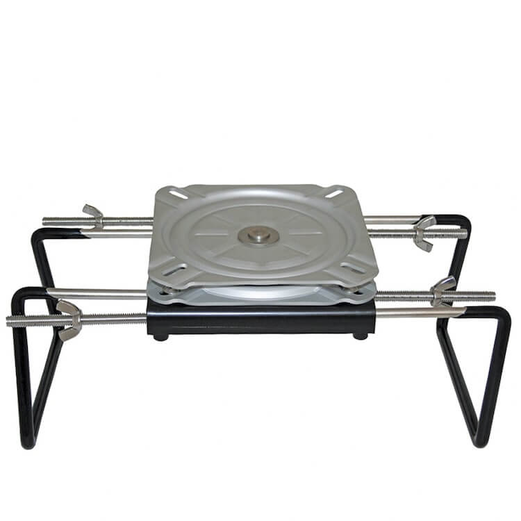boat seat clamp and swivel stainless and aluminium with 175mm seat swivel - Escaping Outdoors