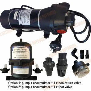 240v coffee cart water pump system - Escaping Outdoors Australia