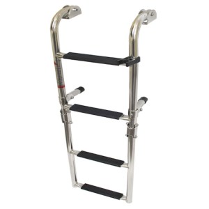 boat boarding ladder 4 step stainless steel - Escaping Outdoors