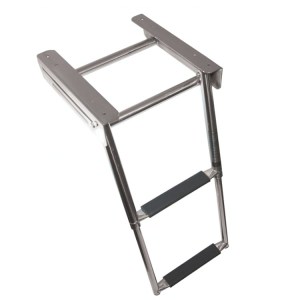 boat boarding ladder telescopic stainless steel ladder with 2 steps - Escaping Outdoors