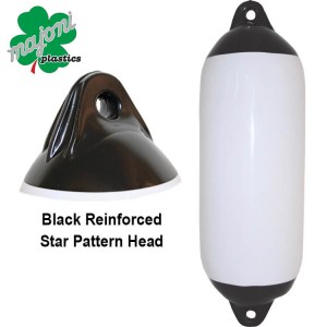 Boat fenders Australia heavy duty Majoni boat fenders white with black ends 15 size variations - Escaping Outdoors