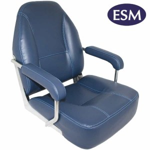 ESM mojo deluxe helm dark blue marine boat seat - Escaping Outdoors