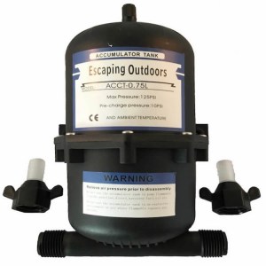 Escaping Outdoors 0.75L accumulator pressure tank for potable water Australia