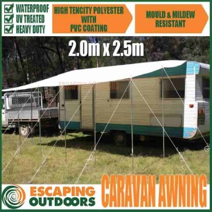 Escaping Outdoors waterproof pvc caravan awning 2.0m x 2.5m