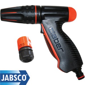 Jabsco deckwash hose gun water pump hose spray nozzle and hose connector - Escaping Outdoors
