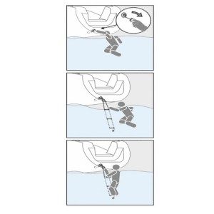 Nuova Rade flush mount marine safety ladder diagram 2 - Escaping Outdoors