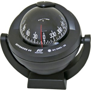 Plastimo offshore compass black bracket mount black conical card compass - Escaping Outdoors