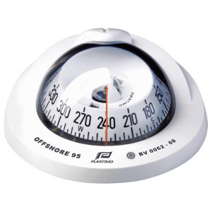Plastimo offshore compass white flush mount white conical card - Escaping Outdoors