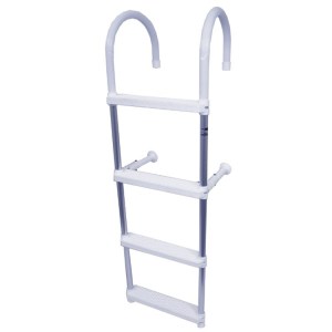 Trem anodised aluminium 4 step boat boarding ladder - Escaping Outdoors