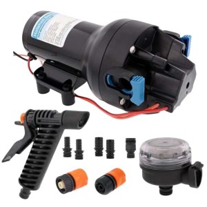 Jabsco Hotshot HD4 washdown deckwash saltwater pump kit 12v 60psi - Escaping Outdoors