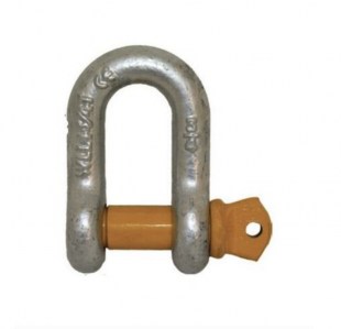trailer shackle yellow pin rated D shackles 6mm 25mm range - Escaping Outdoors
