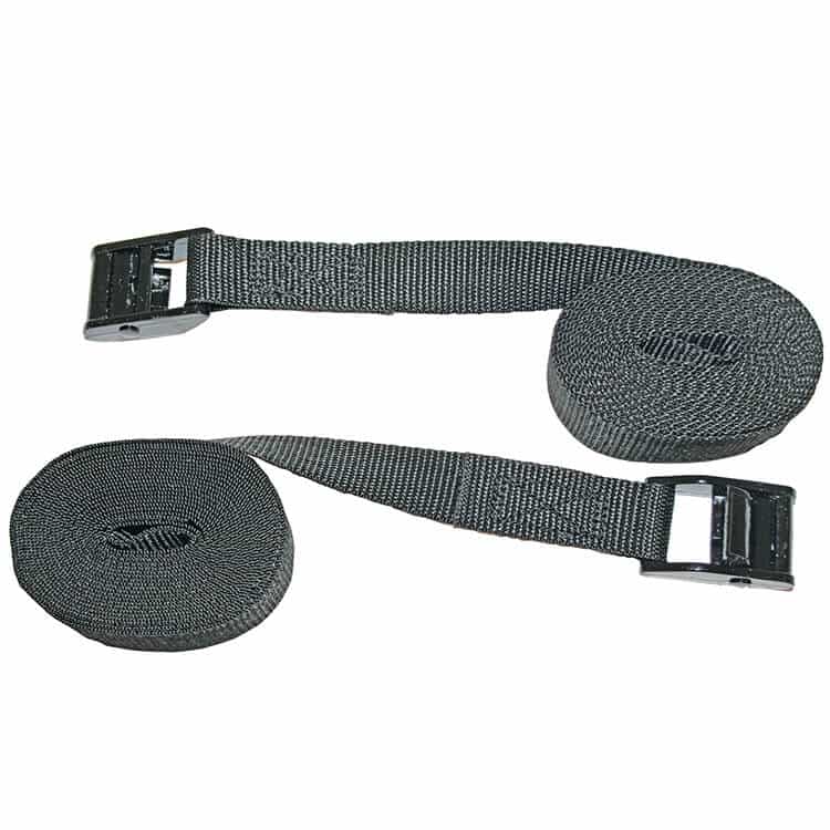 roof rack cam buckle tie down pair of 25mm x 3.5 metre - Escaping Outdoors