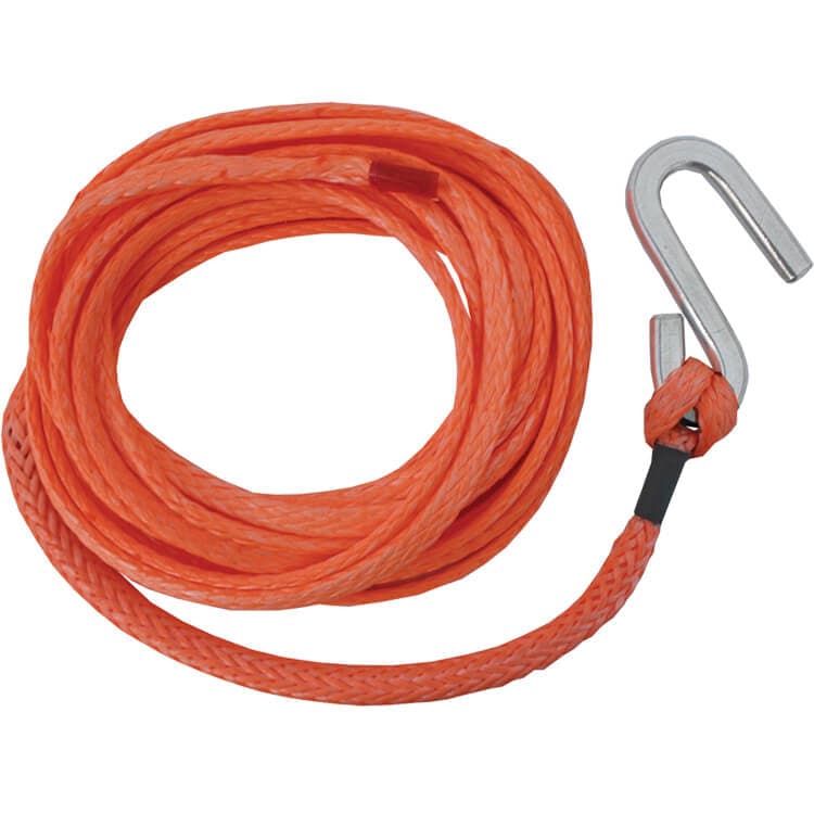 trailer winch rope with s hook with 5 and 7mm variants and 5m and 6m lengths - Escaping Outdoors